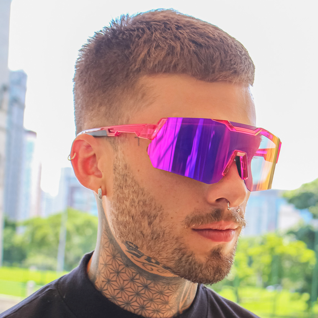 Gafas de sol Jump 2.0 Rosa con morado camaleón espejado (Unisex)