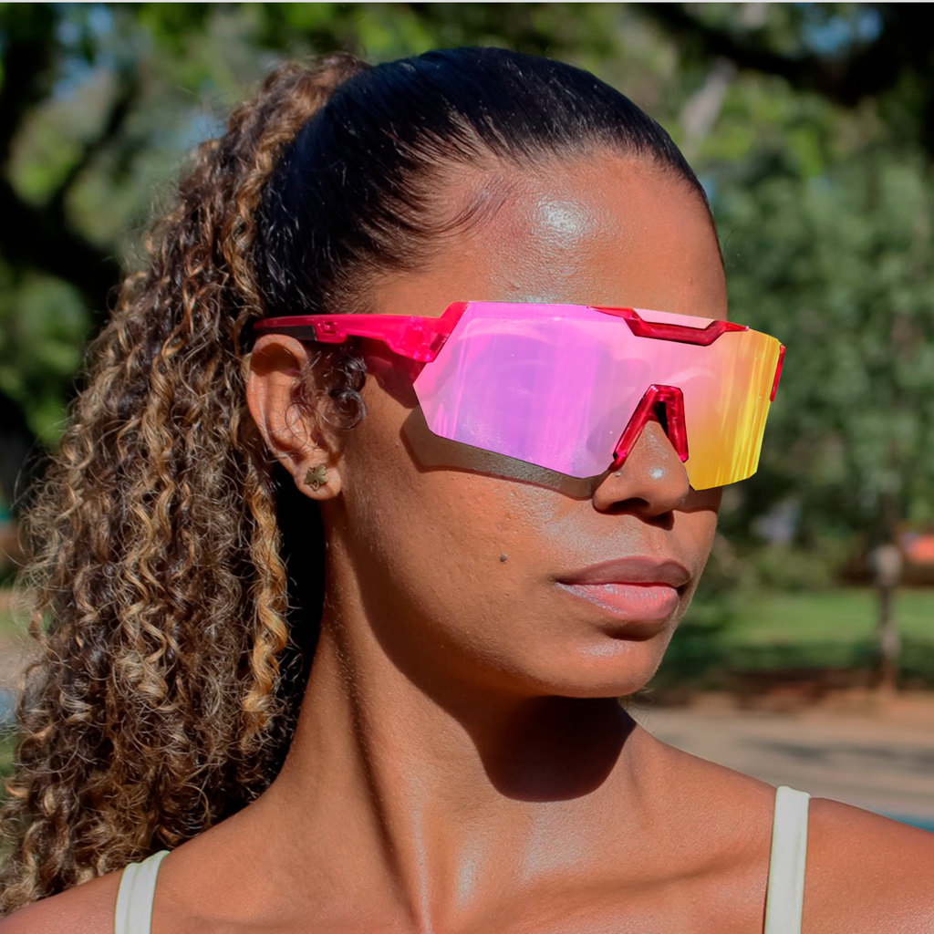 Gafas de sol Jump 2.0 Rosa con morado camaleón espejado (Unisex)