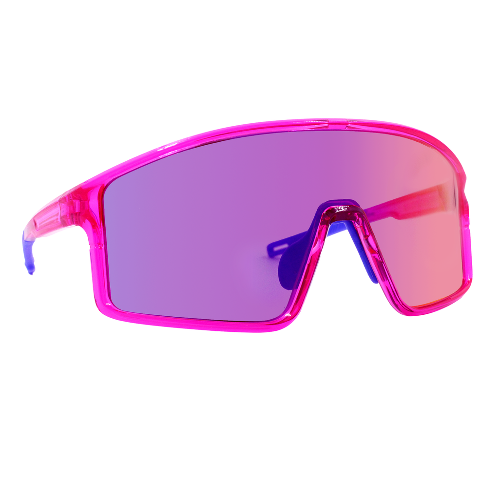 Gafas de sol Dynamic Rosa con morado espejado (Unisex)