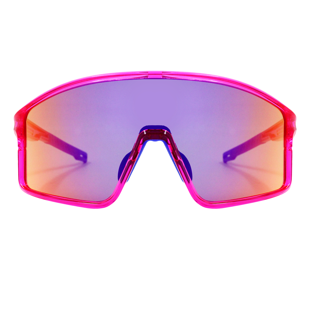 Gafas de sol Dynamic Rosa con morado espejado (Unisex)