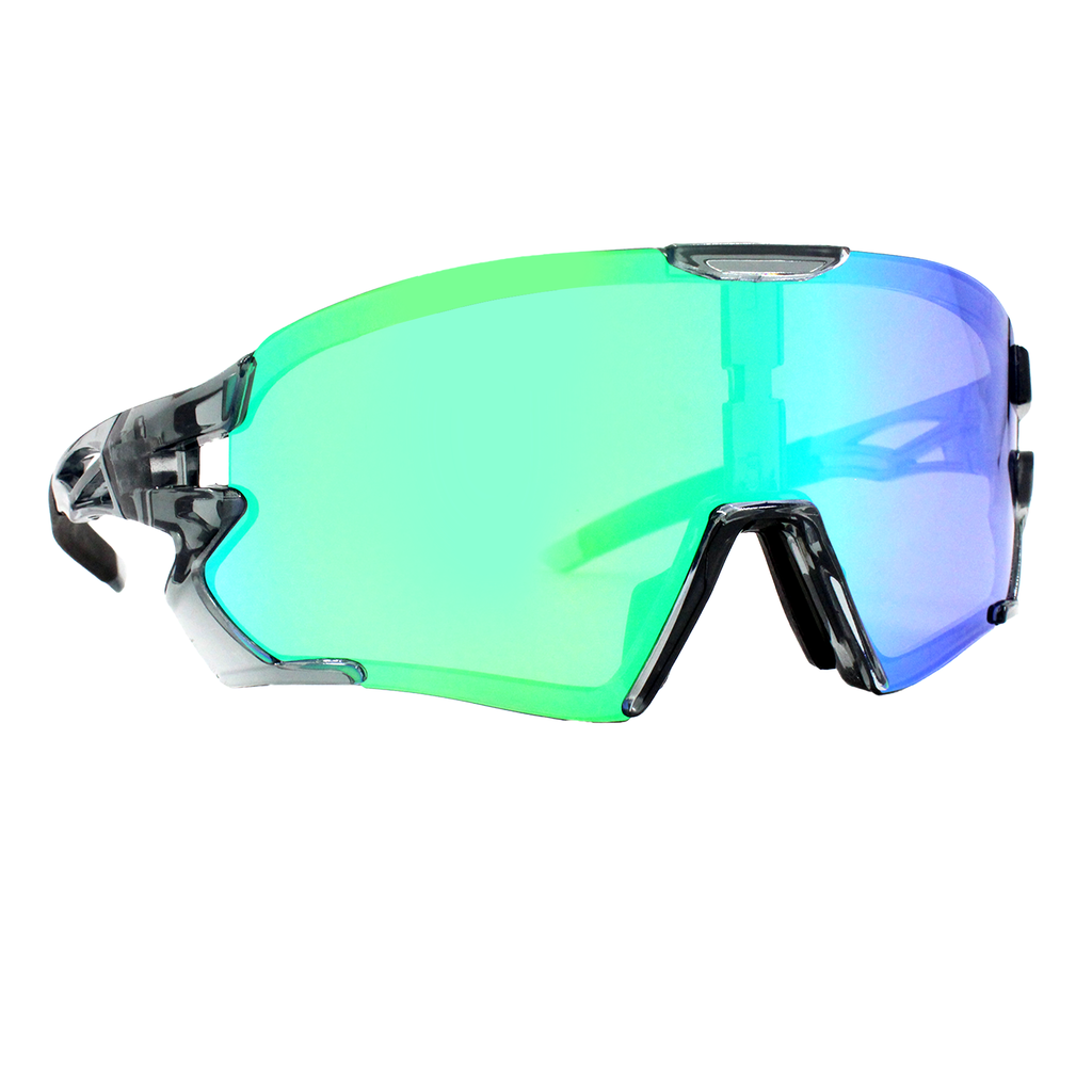 Gafas de sol Ekko Gris Transparente con Verde Camaleón Espejado (Unisex)