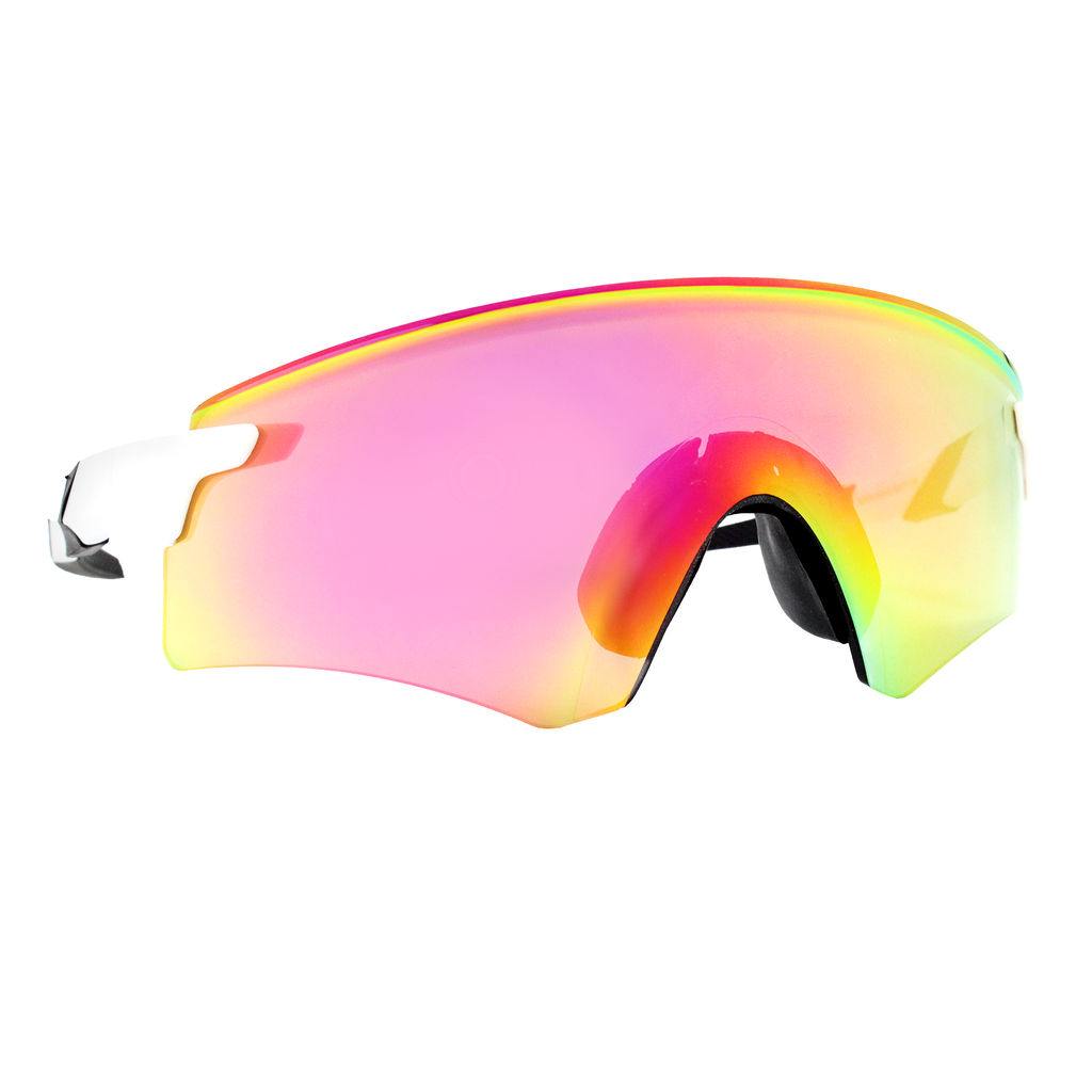 Gafas de sol Conection Blanco con rosa camaleón espejado (Unisex)
