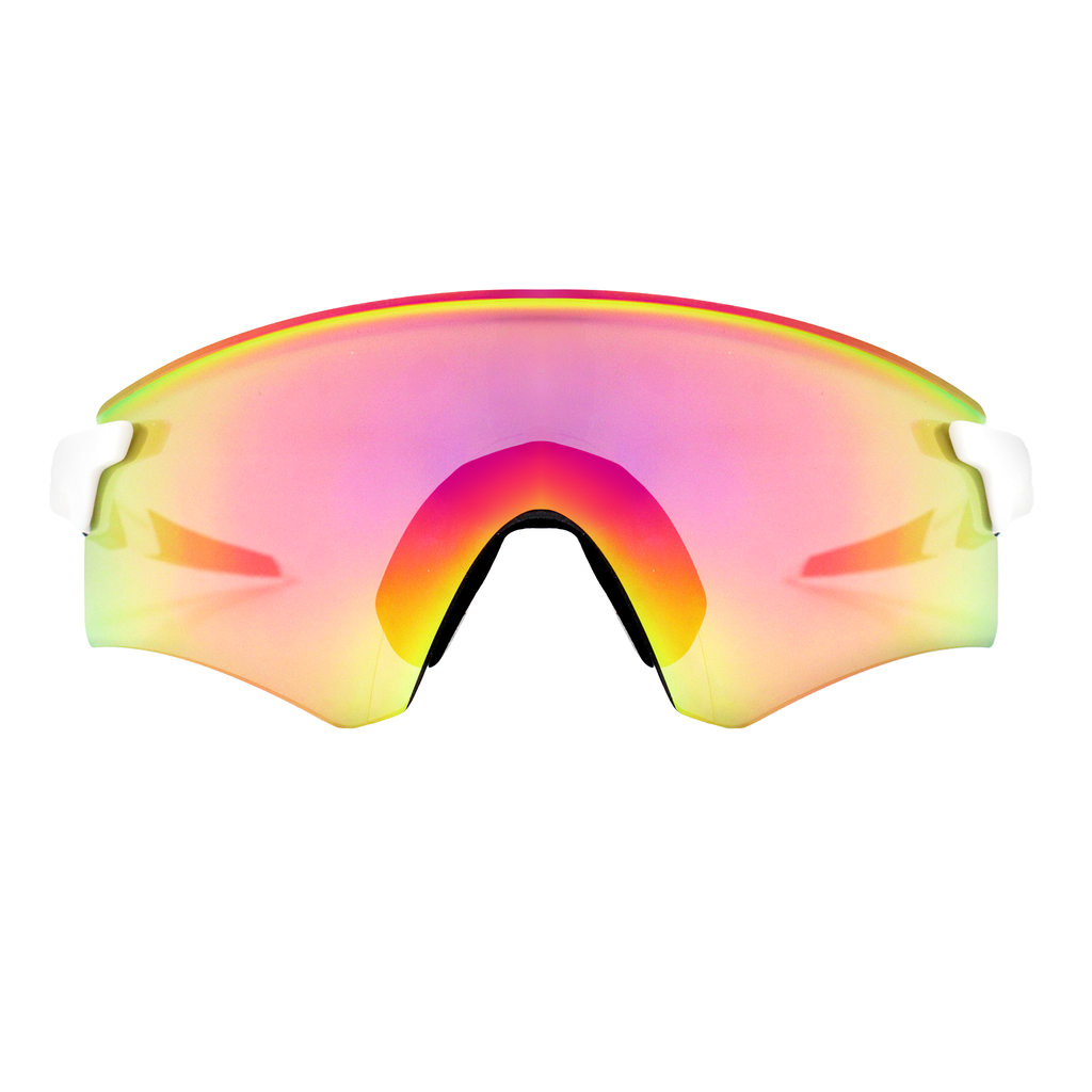 Gafas de sol Conection Blanco con rosa camaleón espejado (Unisex)