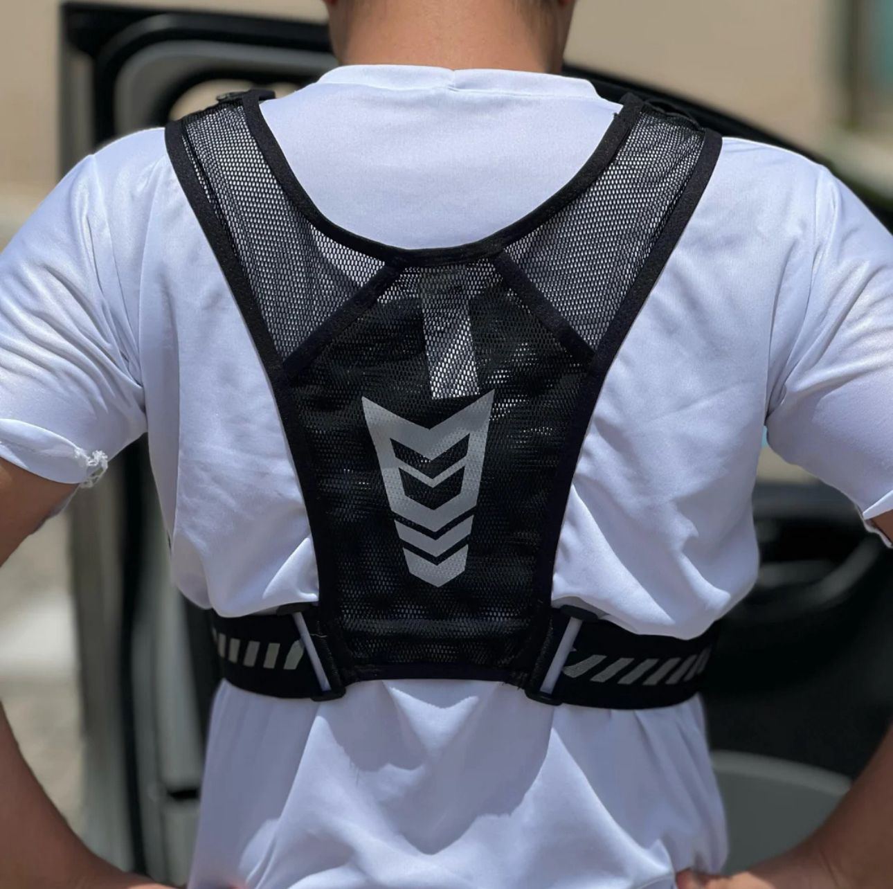 Chaleco de running ultraligero reflectante