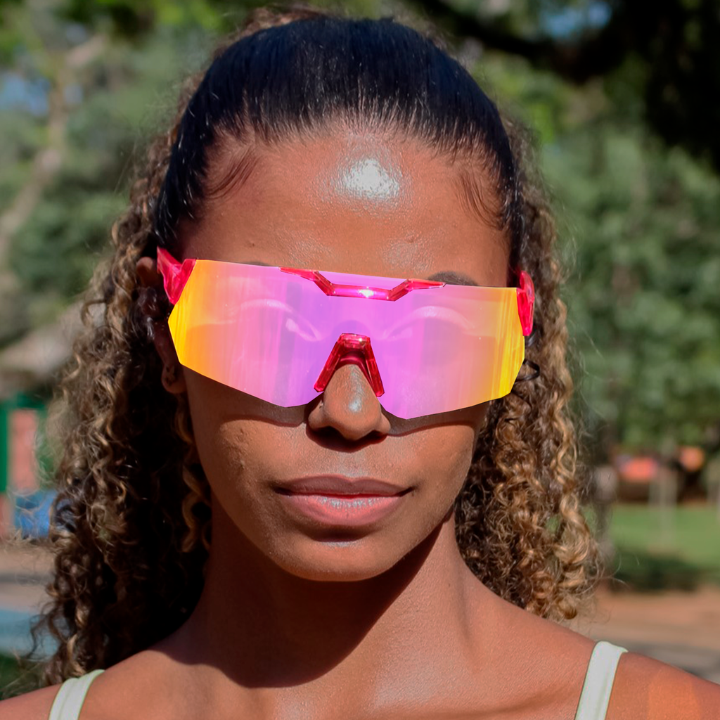 Gafas de sol Jump 2.0 Rosa con morado camaleón espejado (Unisex)
