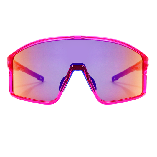 Gafas de sol Dynamic Rosa con morado espejado (Unisex)