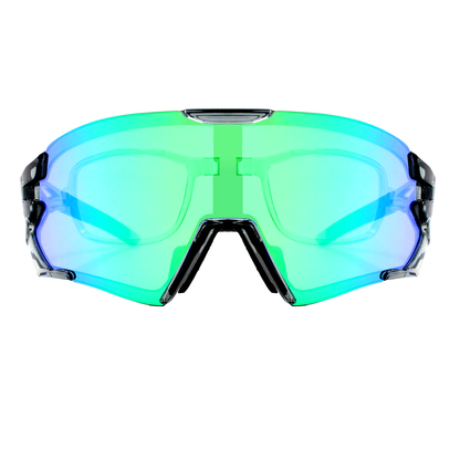 Gafas de sol Ekko Gris Transparente con Verde Camaleón Espejado (Unisex)