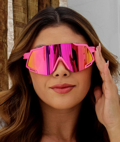 Gafas de Sol Active Rosa Espejado (Unisex)
