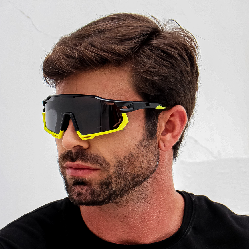 Gafas de sol Vortex Negro y Amarillo con negro (Unisex)